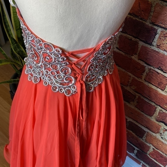 Rianna Couture Beaded taffeta-underlay Prom Homecoming bridesmaid Dress Size 6 - Picture 12 of 16